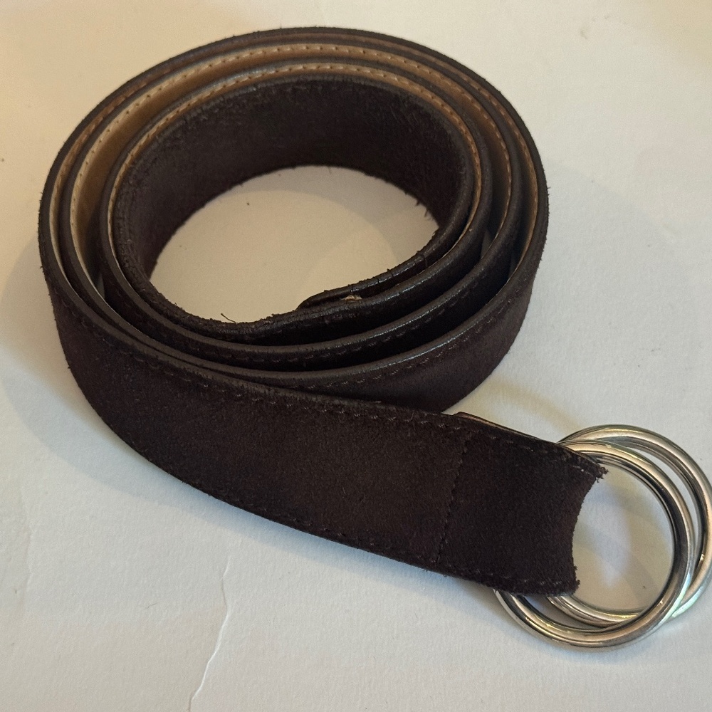 Brooks Brothers Men's Brown Suede Belt
